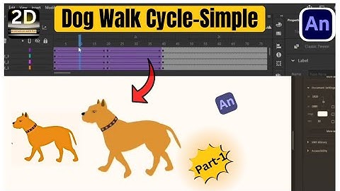 Dog animation/Dog Walk Cycle/adobe animate tutorial in hindi/animate cctutorial in hindi/2dAnimation