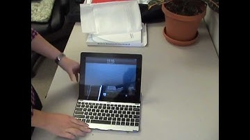 Wireless Bluetooth Aluminum Keyboard Stand for iPad 2, 3, 4