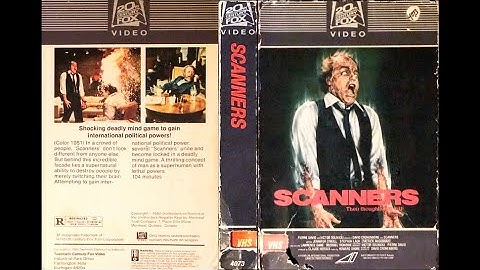 Opening to Scanners (1981) Original 1982 Video Release [20th Century-Fox]