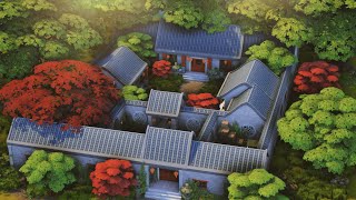 Chinese Courtyardhouse ⛩ | The Sims 4 | Speed Build with Ambience Music