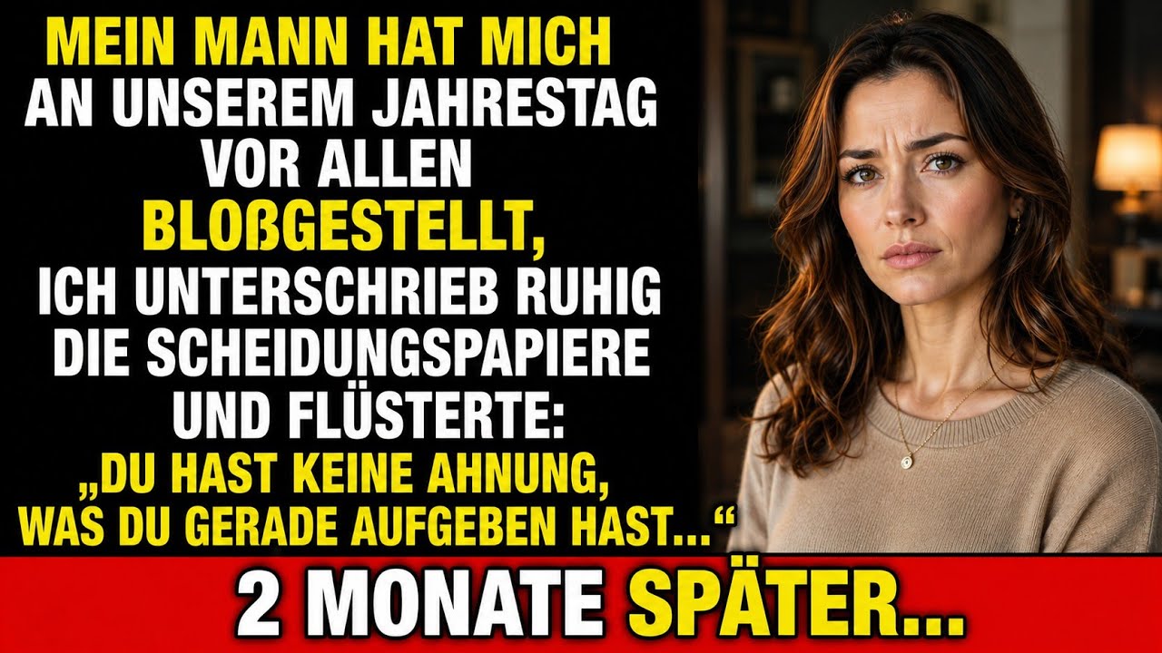 Ich stand in dem Besprechungsraum, den ich früher nur geputzt hatte, und sah meinem Ex-Mann direkt in die Augen. Er war gekommen, um sich für einen Job zu bewerben – bei mir. Sein Gesicht wurde...