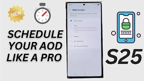 ⏰ How to Schedule Always On Display on Galaxy S25/S25+/Ultra (Step-by-Step Guide!)