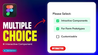 How To Create a MULTIPLE CHOICE Interactive Component in Figma (Tutorial)