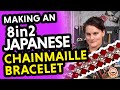 Ep17: Chainmaille for Beginners - Beaded Japanese 8 in 2 Weave.