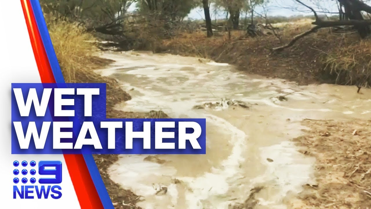 Rain hits hard in drought stricken Queensland | Nine News Australia ...