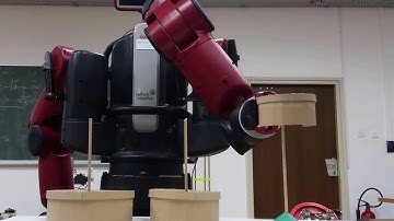 Baxter robot solving Towers of Hanoi