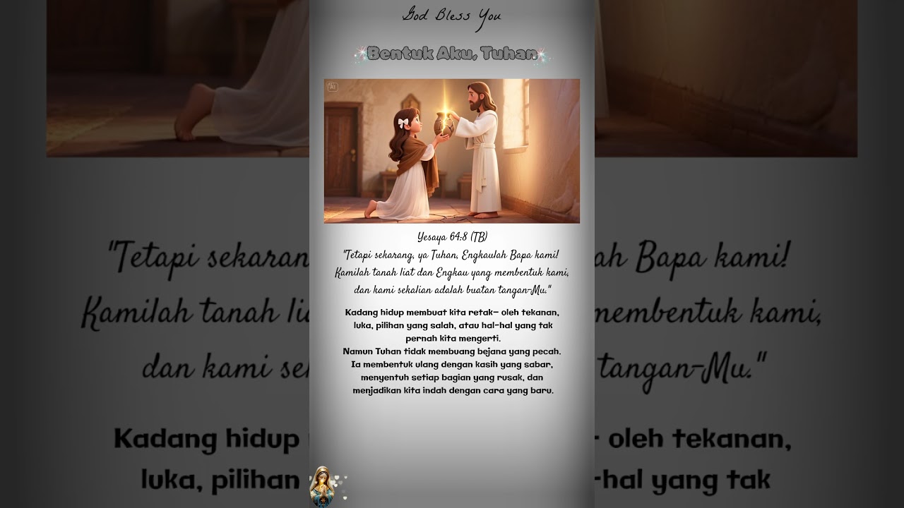 Bentuk Aku, Tuhan | Yesaya 64:8 adlı videoyu YouTube'da izle Bentuk Aku, Tuhan | Yesaya 64:8 adlı videoyu YouTube'da izle