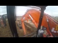 Doosan DX225-3 excavator digging out for a drain