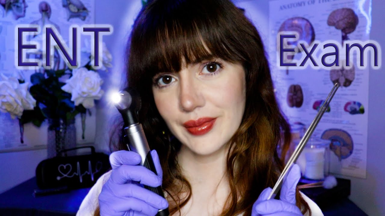 [ASMR] Calming ENT Exam and Treatment (Ear Cleaning, Ear Exam, Nose, Throat Exam) Doctor Roleplay