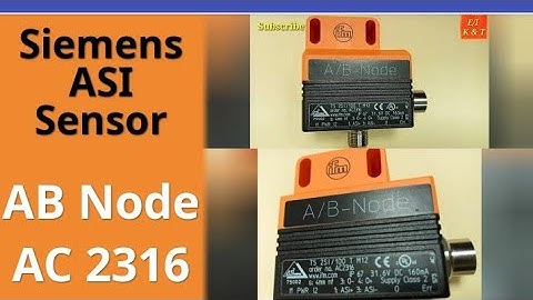 Siemens ASI NODE sensor Ac2316 new technology of siemens use for valve open close position tutorial