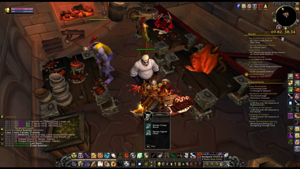 Recipe Fighter Chow WoW Legion Cooking