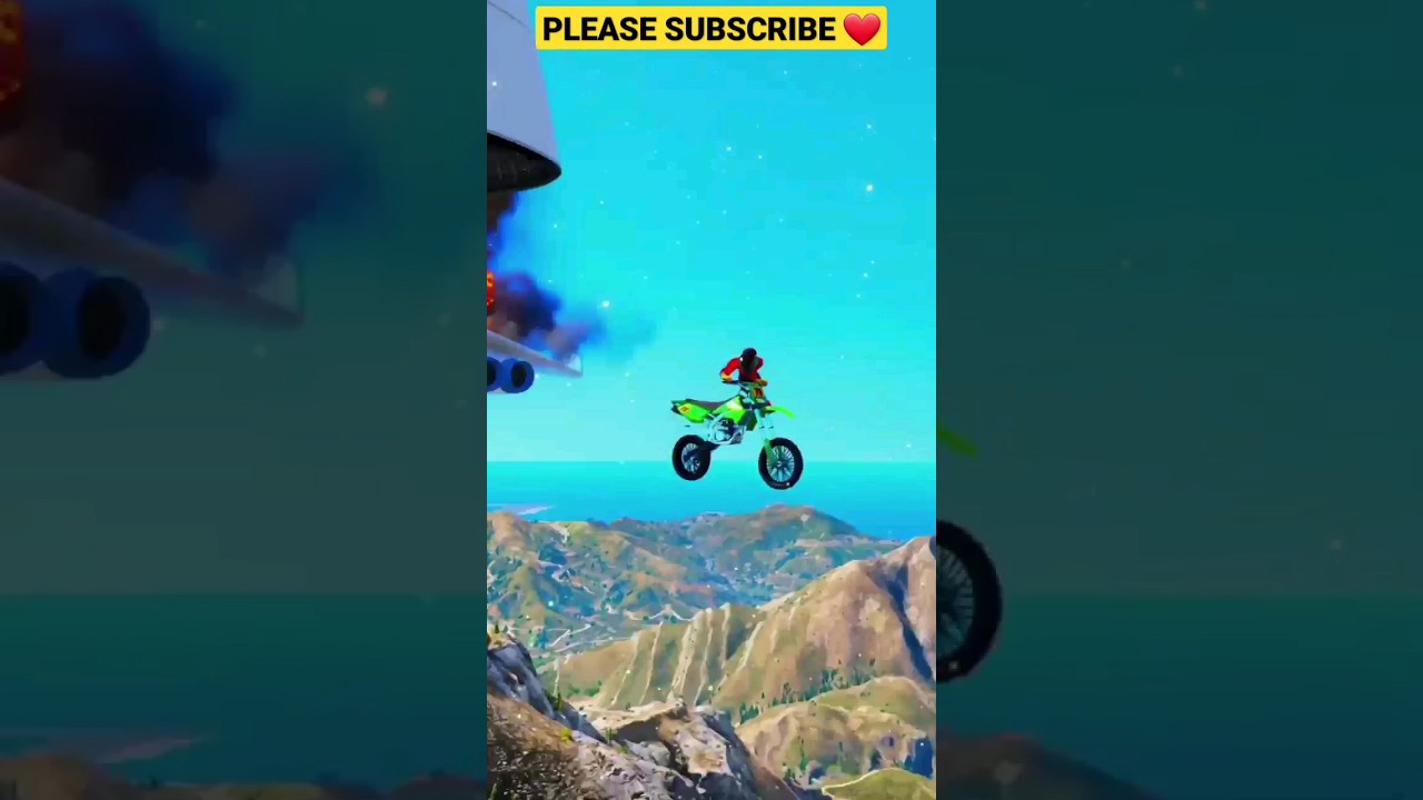 GTA 5 gameplay Stunts 🤯❤️ 