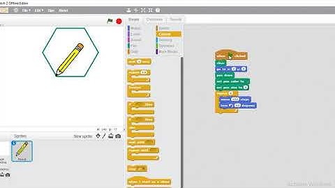 Vẽ đa giác đều thiết lập màu nét vẽ   Lập trình Scratch