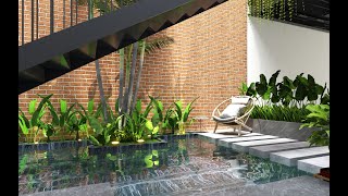 tiểu cảnh cầu thang (Lumion ) screenshot 2