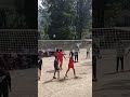 Students playing in the block level volleyball competition#sports #games #viral #shorts