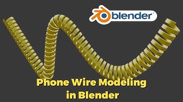 Phone Wire Modeling in Blender Blender Tutorial