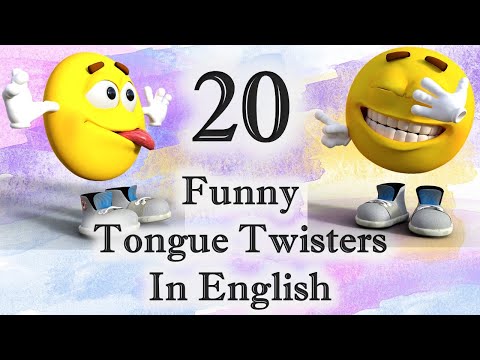 20 Tongue Twisters in English | Tongue Twister for children | Funny Tongue Twister Game Challenge