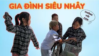 Gia đình siêu nhây, Bé Hạt Tiêu tức khi gặp 2 bố con nhà thằng Tẹo