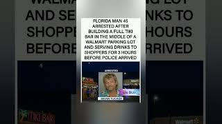 🛒🔥Walmart parking lot tiki bar Served therapy mojitos Arrested 💔#Florida #viralstory #fyp #shorts