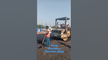 Dense Bituminous Macadam (DBM) || Service Road Construction||