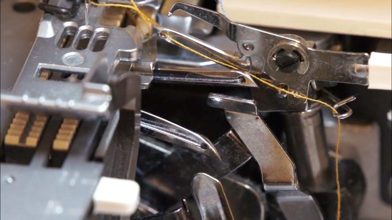 How to make a wide safety stitch with the Singer Professional 5 Serger