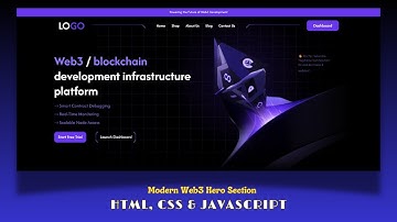 🔥 Stunning Blockchain Hero Section Using HTML, CSS & JavaScript | Web3 Frontend Tutorial 2025