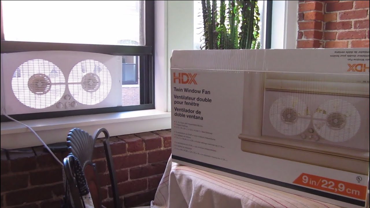 Home Depot HDX Twin Window Fan Review In 1080p HD YouTube