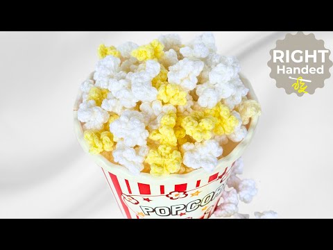 Easiest Crochet Popcorn You’ll Ever Make – Looks Like Real Popcorn!