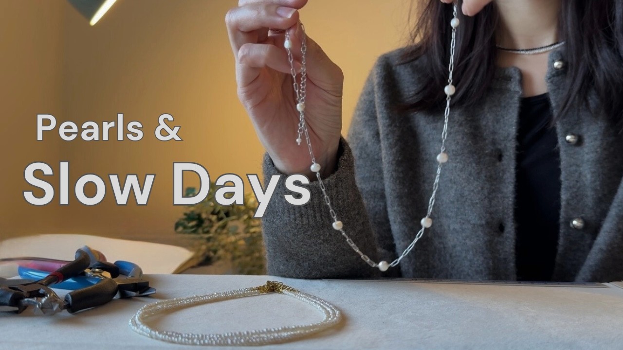 Creating a Pearl Necklace | Studio Rituals & Coffee Breaks