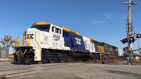 CSX 4568 Operation Lifesaver SD70MAC Leading Through Gary IN