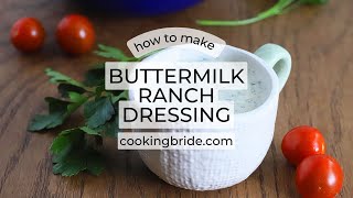 Buttermilk Ranch Dressing Recipe