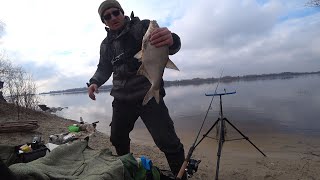 річка Дніпро🌊 ВІДКРИТТЯ СЕЗОНА по ЛЯЩУ ❗❗❗ | Шалені клювання 🎬 Лящ Загинає quivertip