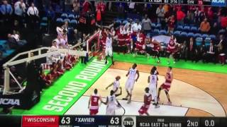 Bronson Koenig Buzzer Beater Wisconsin vs. Xavier to advance to Sweet 16!! Badgers 3/20/16