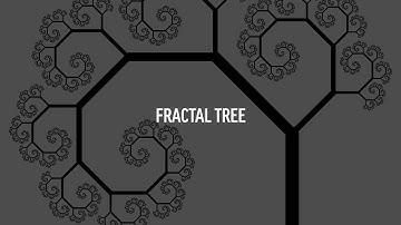 P5 Javascript Sketch - Fractal Tree