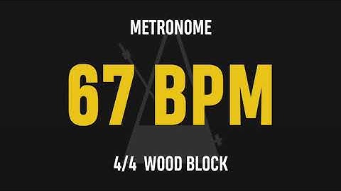 67 BPM 4/4 - Best Metronome (Sound : Wood block)