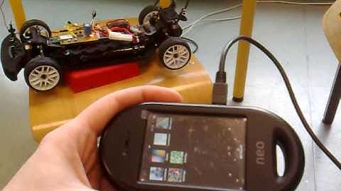 Driving a car with Openmoko Neo Freerunner