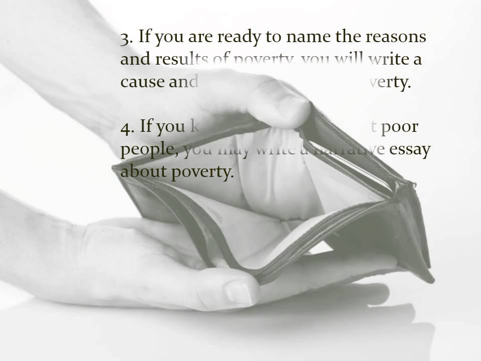 write essay on poverty