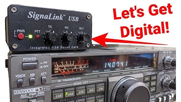 Ham Radio: SignalLink USB Setup and Demo with a Kenwood TS-440