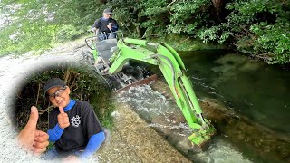 A mother whose son is a very famous YouTube star in Japan removed the sediment from the waterway.