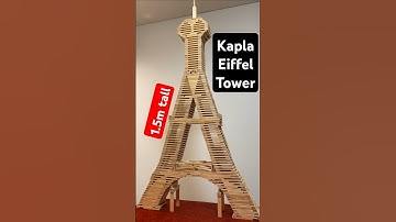 Satisfying ASMR build of the Eiffel Tower! #diy #moc #kapla