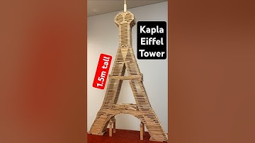 Satisfying ASMR build of the Eiffel Tower! #diy #moc #kapla