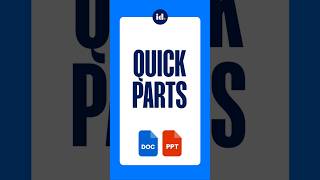 How to use Quick Parts in Word