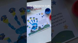 DIY Police Handprint Craft 🚓💙 | Thank You Officer Card from Kids!