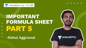 Important Formula Sheet Part 5| IITJAM 2022 | Physics l Rahul Aggrawal | Unacademy Live IIT JAM