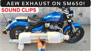 Royal Enfield Super Meteor 650 With AEW Aftermarket Exhaust || Modifications Start