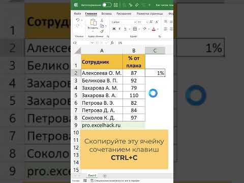 Как числа преобразовать в проценты?