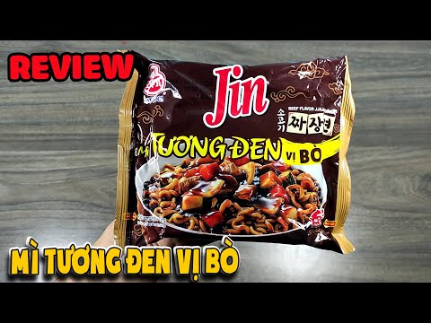 Video Review Mì Jin Tương Đen vị Bò Size 135 chữ Việt Nam... - youtube