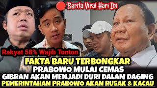 Prabowo Cemas ❗Pemerintahan Prabowo Terancam Kacau |Gibran Bagaikan Duri Dalam Daging #prabowo