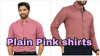Plain Shirts in Pink Color | Stylish Pink shirts on Amazon.in | @todaysstyles