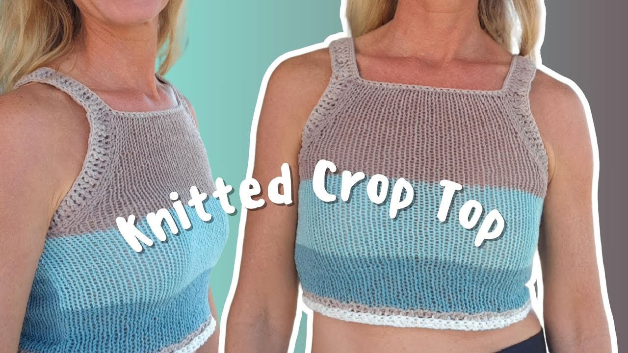 【COSYHARU】Summer Crop Knit Sentro Knitting Machine Summer Halter TOP Pattern EASY for